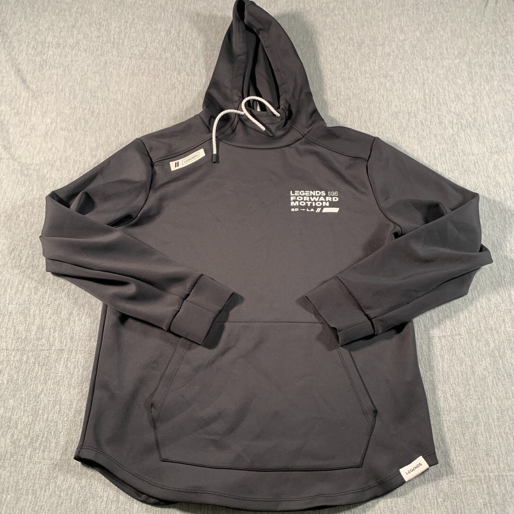 LEGENDS Hoodie Mens Medium Black Pullover Workout‎ Active